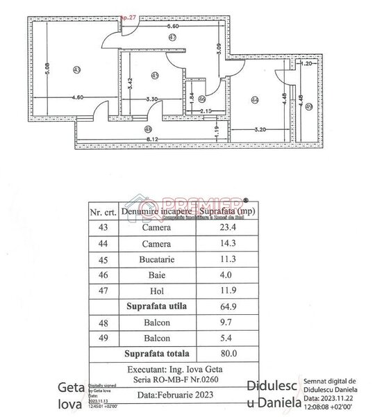 Popesti Leordeni - 2 camere - decomandat - acte Gata